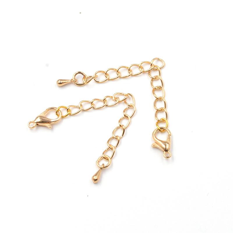 Бусины с каплями воды на конце, удлинительная цепь, карабины, соединитель для самостоятельного изготовления ювелирных изделий, браслетов, ожерелий, фурнитуры