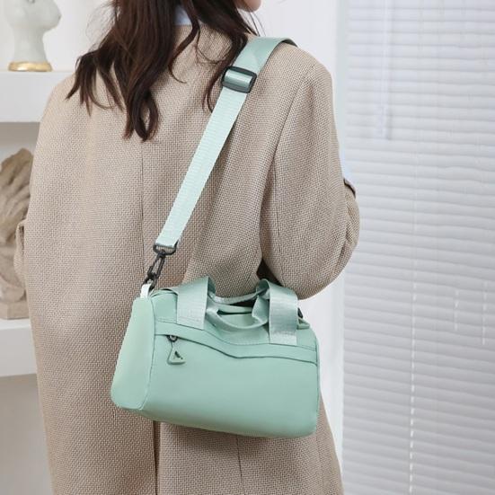 Женская сумка через плечо с регулируемым ремнем, однотонная, для поездок на работу, сумка для шопинга, большая вместимость, на молнии