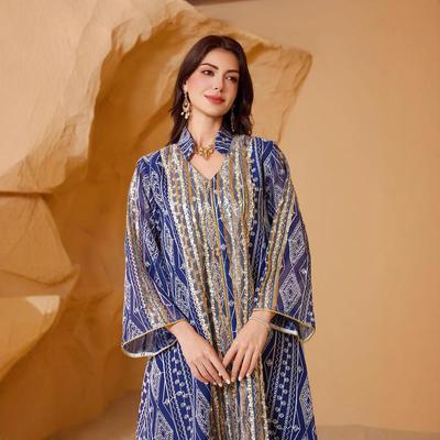 NC33 Вечернее платье большого размера с вышивкой пайетками для женщин Ближнего Востока