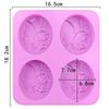 Handmade 6 Cavities DIY Craft Cake Mould Soaps Supplies Pudding Candy Mold Silicone Soap Mold