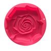 Силиконовая одна большая форма для торта в форме розы с одним отверстием, большой противень в форме цветка