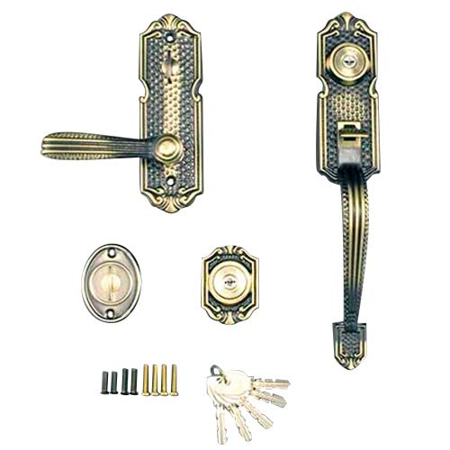 LIXIL TOSTEM Door Thumb Latch Handle Set, Right-Hand, Bronze, AZWZ737