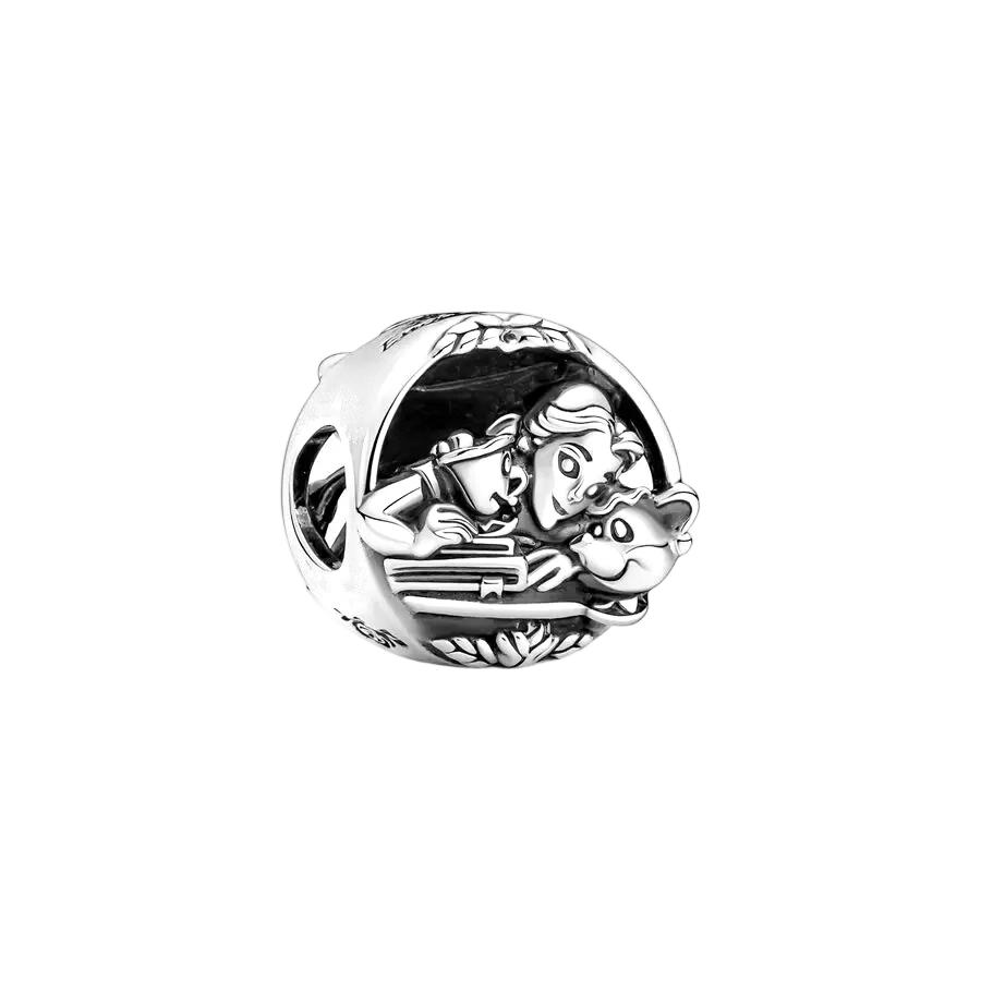 Charm Beads Silver Bracelet Necklace DIY Jewelry Women Gift Snake Dangle Beads