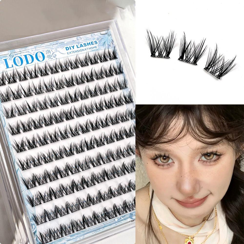 120 шт. Накладные ресницы для начинающих без клея в стиле мыши, DIY наращивание ресниц для женщин