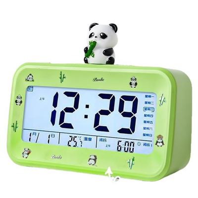 Panda Doll New Multi-function Rechargeable Silent Classic Nordic Simple Student Creative Cute Desktop Alarm Clock