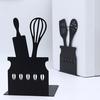 Metal Book Ends for Shelves Black Kitchen Essentials Design Bookends for Home Office Decor Heavy Duty Non-skid Book Ends Stationery Supplies