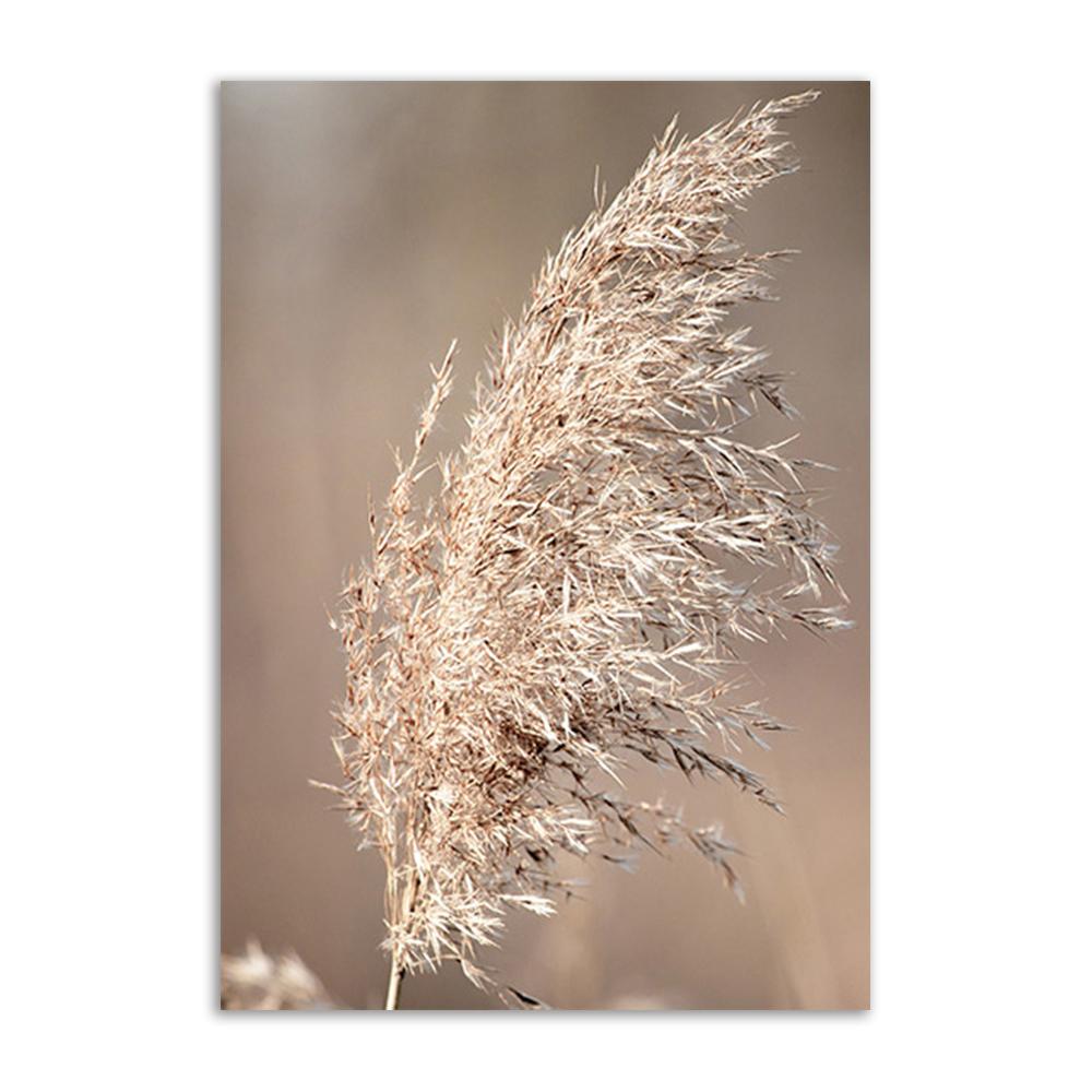 Hay Reed Wall Art Натуральный постер и принты Ветряная мельница Закат Скандинавская картина на холсте для спальни Настенная картина Украшение картин
