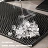 Bar Mat Rubber Coffee Bar Mats Anti-slip PVC Cup Mat Waterproof Heat Resistant Drain Mat for Bar Cafe Barista Cocktail Bartender Cup Holders 5