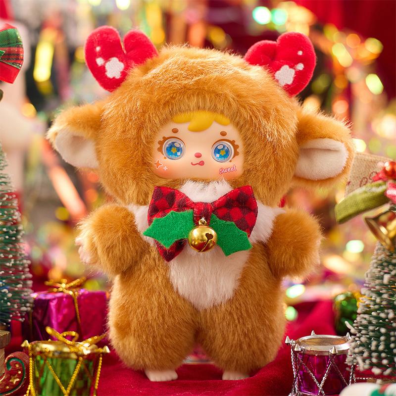Samuel Christmas Lullaby Series Blind Box Trendy Toy Cute Plush Doll Keychain Bag Charm Christmas Gift For Girls & Women