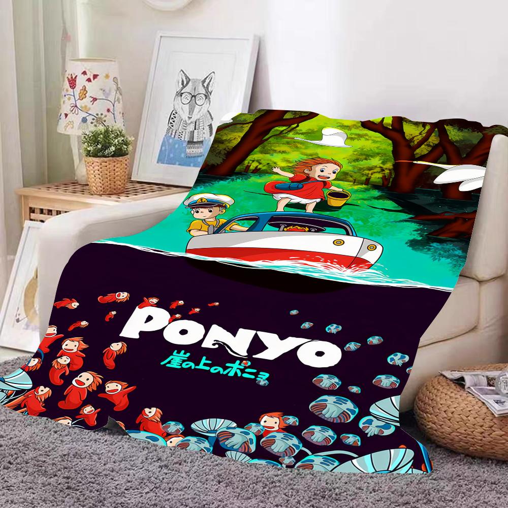 Cute P Ponyo Anime P Blanket Design Lightweight For Dorms, Naps, Living Room, Office,Sofa,All Season