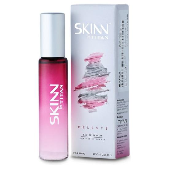 SKINN BY TITAN Celeste Long Lasting Everyday Eau De Parfum Spray For Women - 20 Ml | Wood Fragrance | Women's Fragrance | Miniature Perfumes