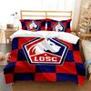 Football LOGO Duvet Cover Pillowcase Lille OSC Bedding Set Adult Boy Girl Bedroom Decoration Children Single Double Large Size
