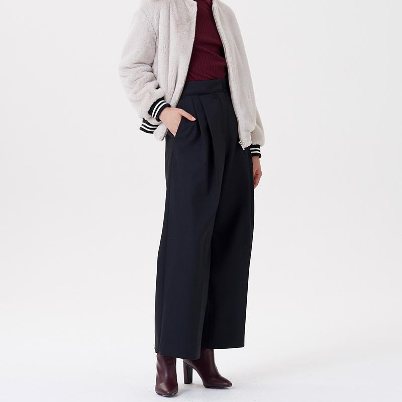 PINBLACK Woven Wide Pants Black