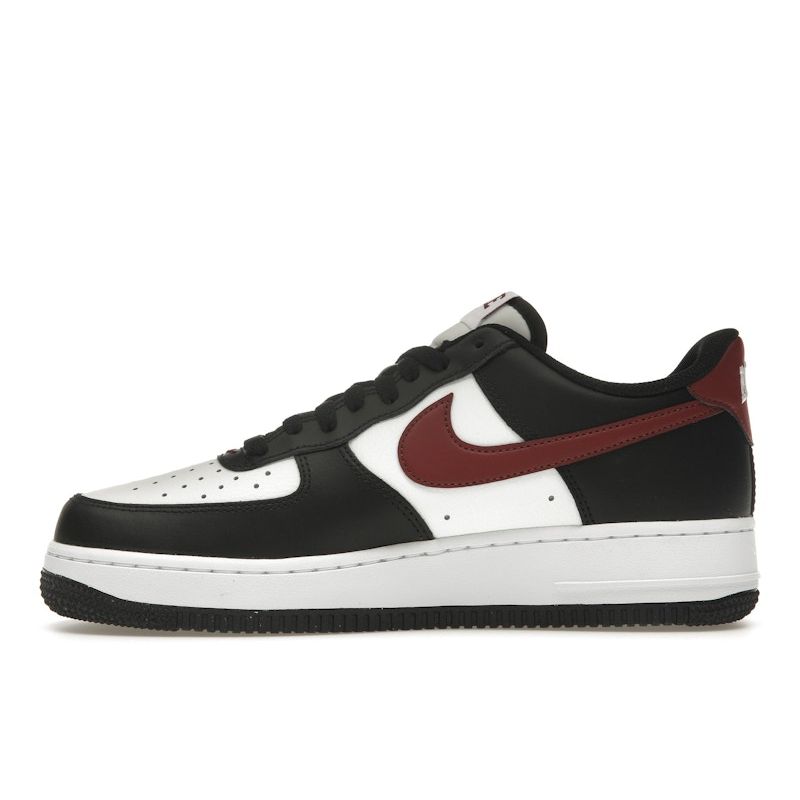 Nike Air Force 1 07 Black Dark Team Red Men Sneakers Summit-White White FZ4615-001