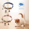 Pet Collar Natural Camphor Wood Insect Repellent Safe Anti-Flea Pet Kitten Collar with Bell Pet Supplies