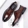 Spring Autumn Male Oxford Shoes Men's Derby Shoes Classic Leather Casual Footwear Lace-up Business Wedding Dress Shoes