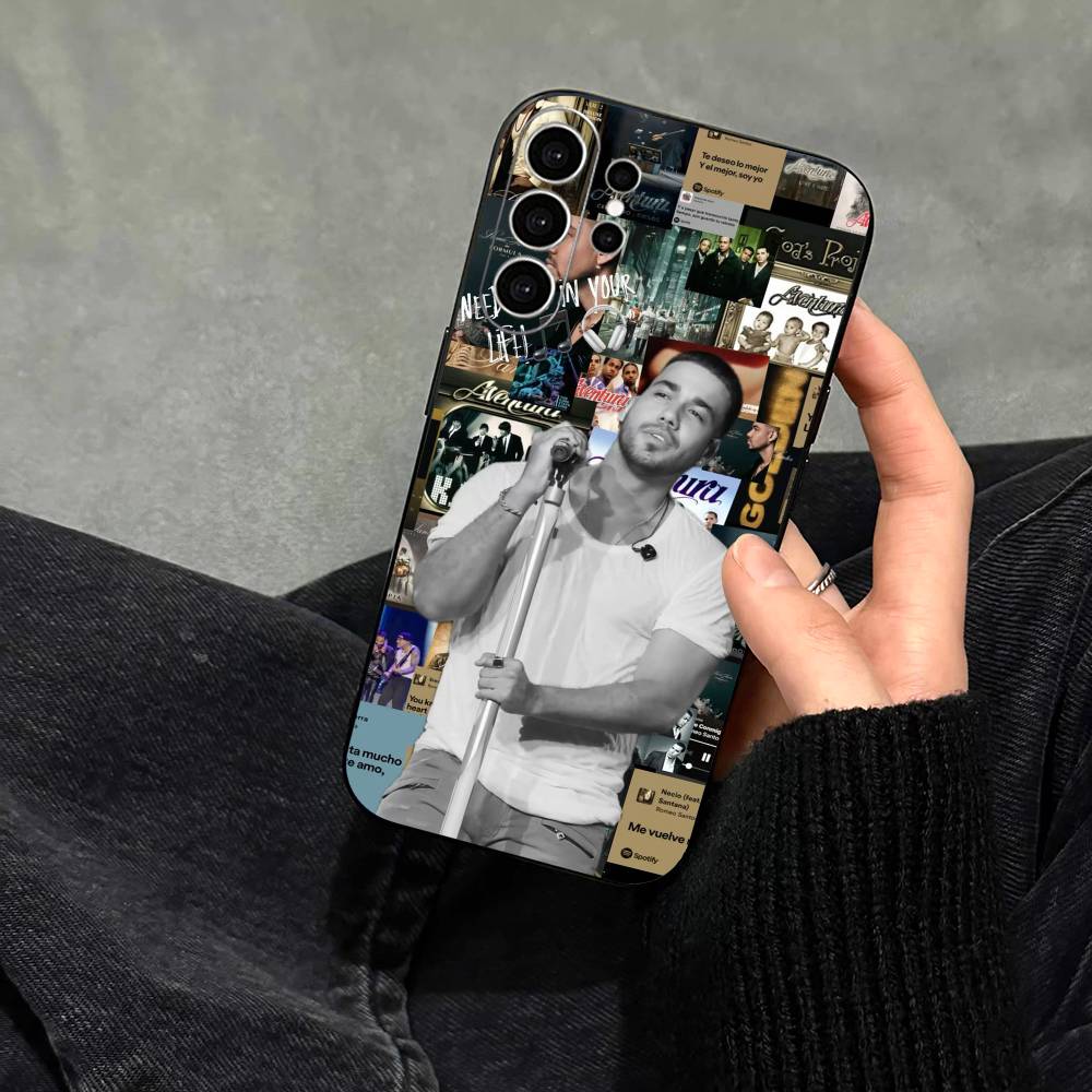 Чехол для телефона с певцом Ромео Сантосом Для Samsung S25,S24,S21,S22,S23,S30,Ultra,S20,Plus,Fe,Note,10,9,5G Черный чехол