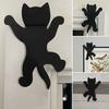Handcrafted Door Sign Climbing Kitten Cat Metal Door Ornament Anti-deformation Door Plaque