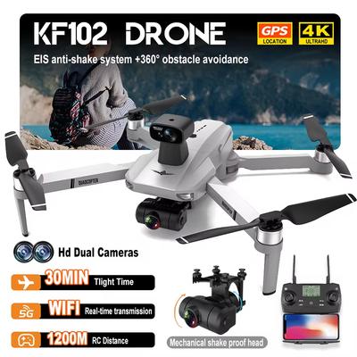 2025 Новый дрон KF102MAX с GPS, профессиональная HD-камера 4K, 2-осевой подвес с защитой от тряски, 5G WiFi FPV, бесщеточный складной RC квадрокоптер, игрушка, подарок, 1200 м