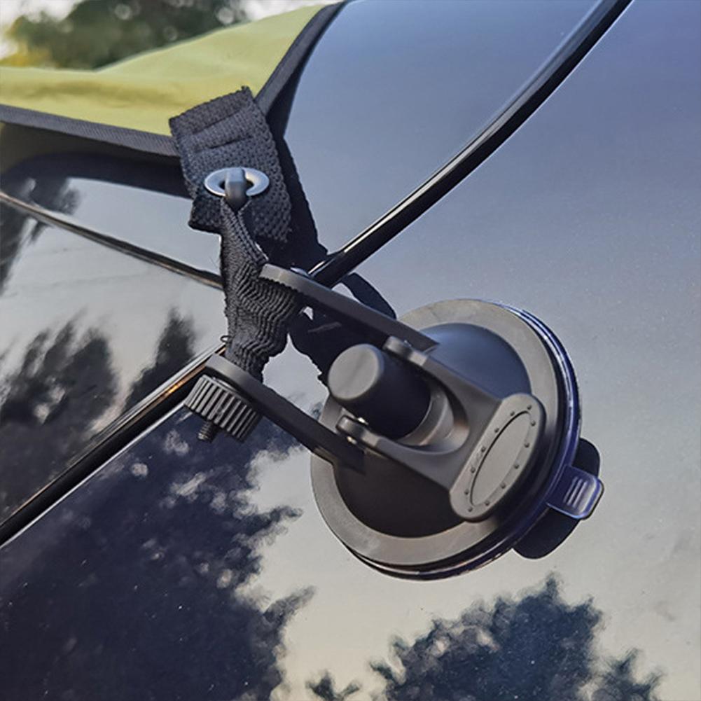 4/6Pcs Suction Cup Hooks with 360° Rotating Buckle Awning Suction Cups Tie Down Suction Cup for Camping Tarp Accessory