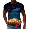 Tide Fashion Summer Parachute Picture Мужская футболка Повседневные футболки с принтом в стиле хип-хоп с круглым вырезом и короткими рукавами