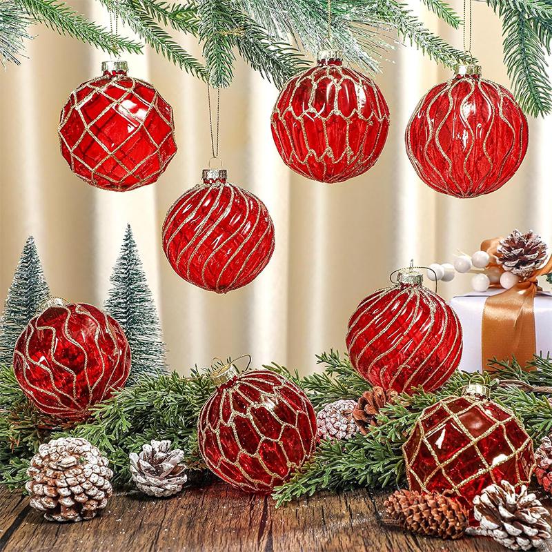 6СМ Рождественское украшение Небьющиеся рождественские шары Рождественская елка Подвесные кулоны для домашнего украшения Вечеринка Декор Новогодний подарок Навидад