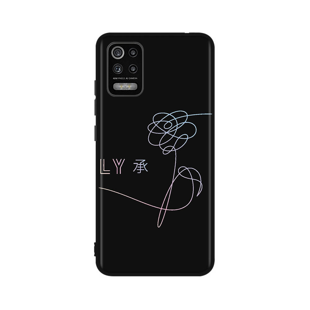 Чехол BT2 Bangtan Boys Love Yourself для iPhone 16 15 Plus 14 13 12 11 Pro 8 7 6S 6 SE 5S X XR XS Max Realme C30 C33 C31 9I Huawei P30 черный мягкий чехол