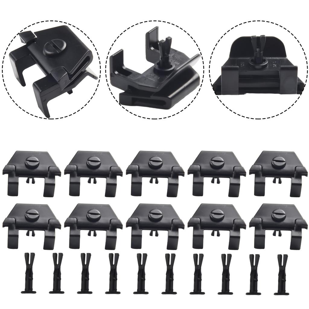 Black Bumper Clips Bumper Cover Car Front For Toyota