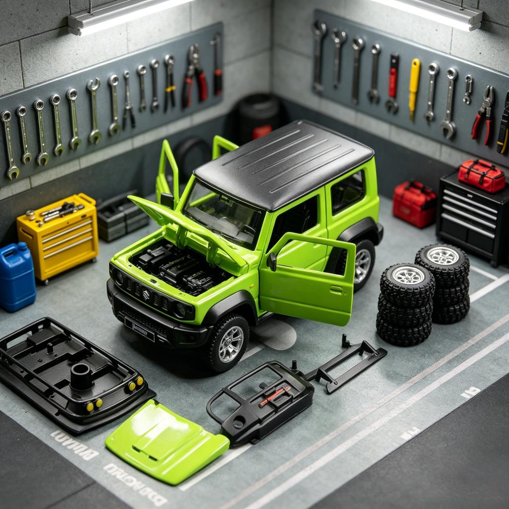 ОСО 1:32 Suzuki Jimny 4-го поколения JB64/JB74 DIY Внедорожный Модифицированный Комплект Версия Сплав Металл Литье под Давлением Модель Автомобиля Домашний Декор Коллекционные Предметы