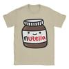 Шоколадная футболка Nutella Унисекс Чистый хлопок Винтажные футболки Круглый вырез Короткий рукав Идея для подарка