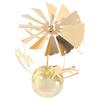 Good-2PCS Gold Metal Candle Holders Room Decoration Rotating Candle Holders Gold Hot Rotating Candle Holders Ornaments