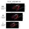 Red Black Rog Mouse Pad Large Computer Office Game Table Mat Rubber AntiSlip Stitched Edge Keyboard Mats 90x40 Xxl Desk Pads
