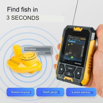 Leqi FL218TPA-W беспроводной эхолот с цветным экраном, интеллектуальный прибор для обнаружения рыбы