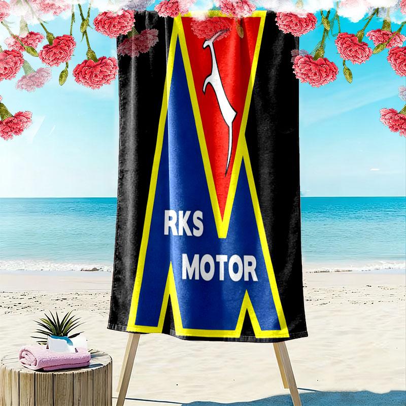 Motor Lublin Print Beach Towel, Large Soft Quick Dry Towel for Beach Camping Swimming