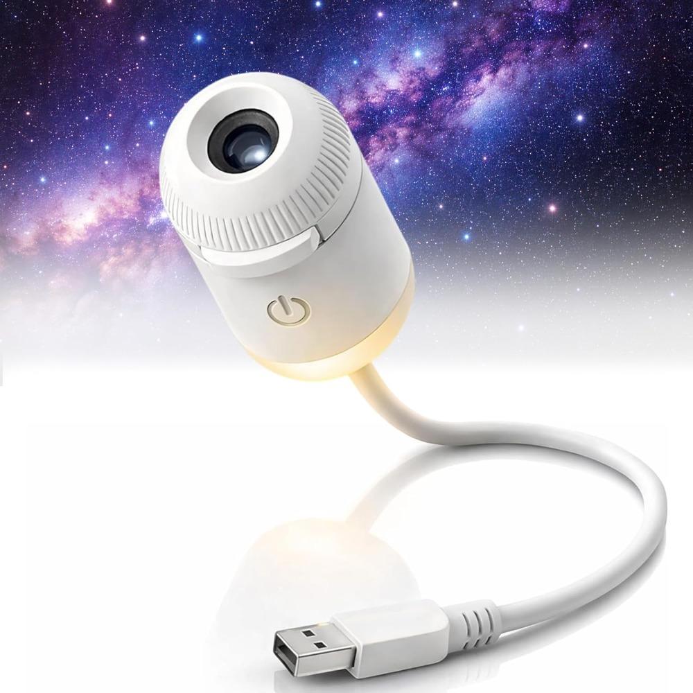 Регулируемая яркость Проектор Звездное небо 360° Вращение Питание от USB Проектор Звезд Ночник Портативный Сенсорное управление