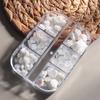 White Aurora Camellia Nail Art Jewelry Acrylic Resin Flowers Design Elegant Wedding Charms Accessories Rhinestone Decor