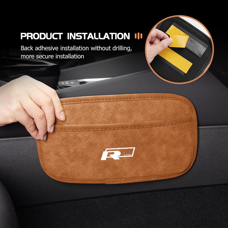 For Volkswagen VW Multiuse Car Storage Bag Hanging Door Side Stowing Pocket Golf 4 5 6 7 GTI Tiguan Passat B5 B6 B7 CC Jetta MK5 ze5