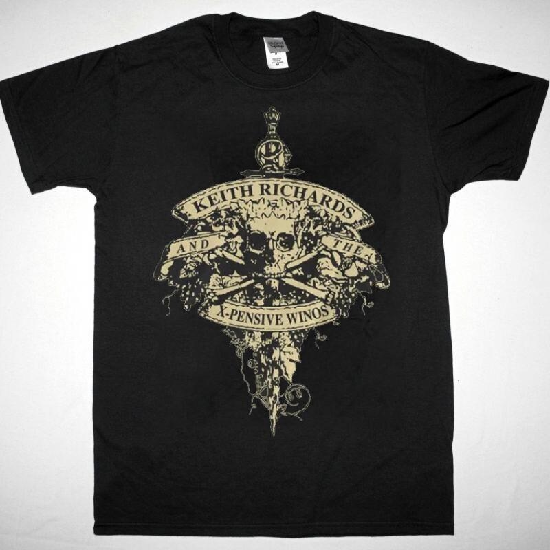 Keith Richards X-Pensive Winos Unisex black T Shirts Unisex T-Shirt