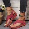 New Solid Color Embroidered Toe Women's Large Size Sandals Lis Sandal