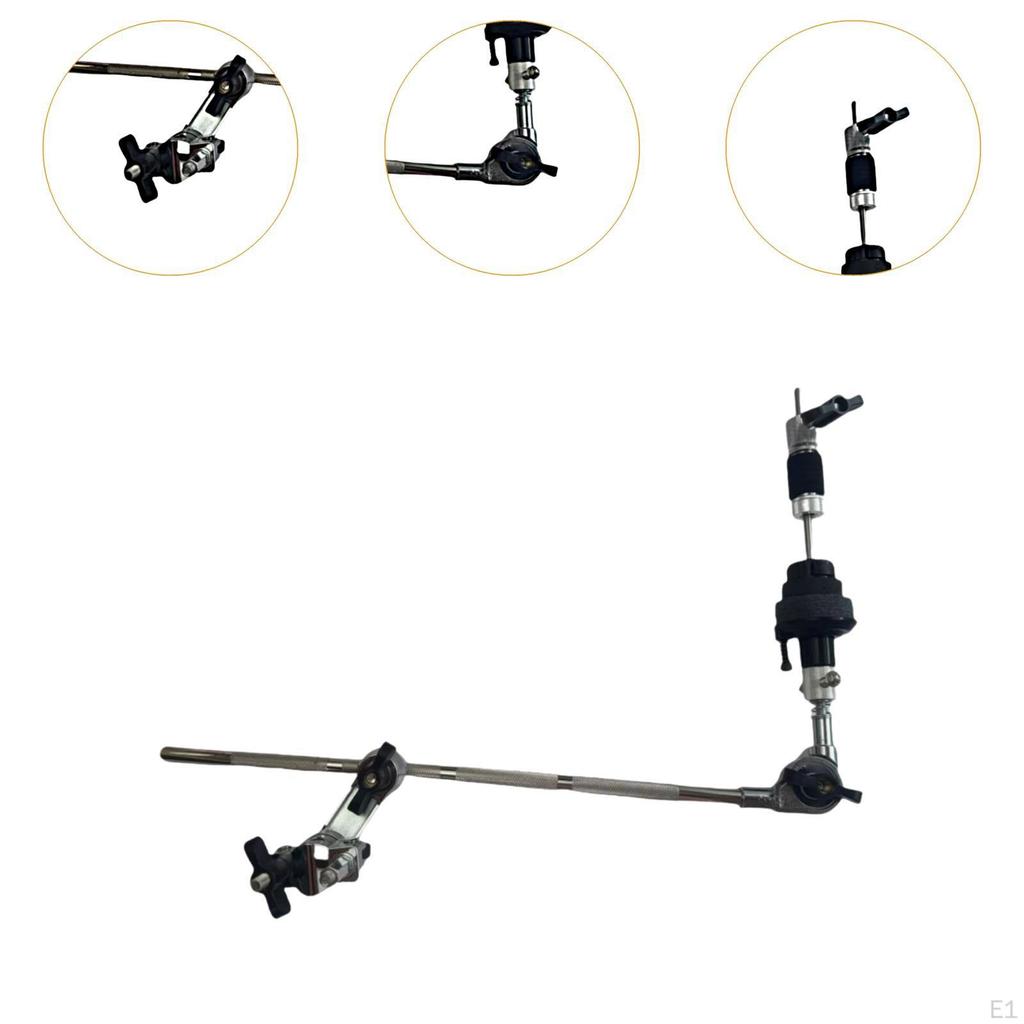 Cymbal Stand Arm Drum Clamp Removable with Adjustable Tension for Auxiliary Hi Hat