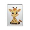 Baby Giraffe - Decorative Poster Baby Giraffe - Decorative Poster, 30X40 Cm, Light Oak Wooden Frame, Matte Paper 230 Gsm