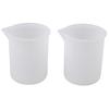 2 шт. силиконовый мерный стаканчик 100 мл для ювелирных изделий, кристаллов, смолы, клеевые формы