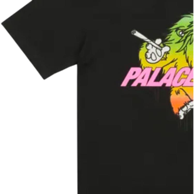 Palace FW21 Футболка с большим вырезом, унисекс, футболки, черный цвет P21TS042