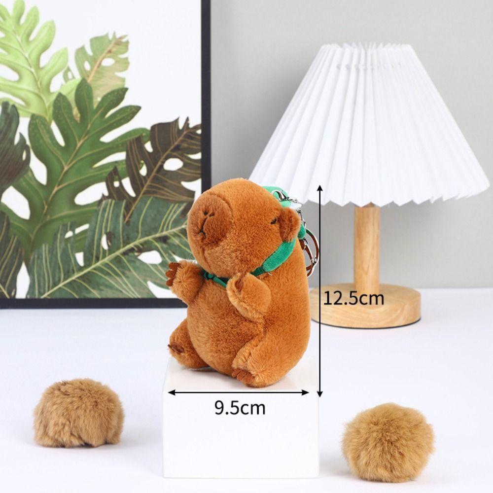 Capybara Anime Capibara Pendant PP Cotton Capybara Plush Keyring  Christmas Present