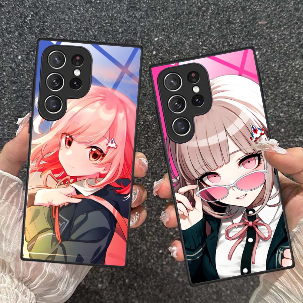 Чехол для телефона Danganronpa Чиаки Нанами для Samsung Galaxy S26 S25 S24 S23 S22 S21 S20 Note20 Plus FE Ultra Стеклянная защитная крышка
