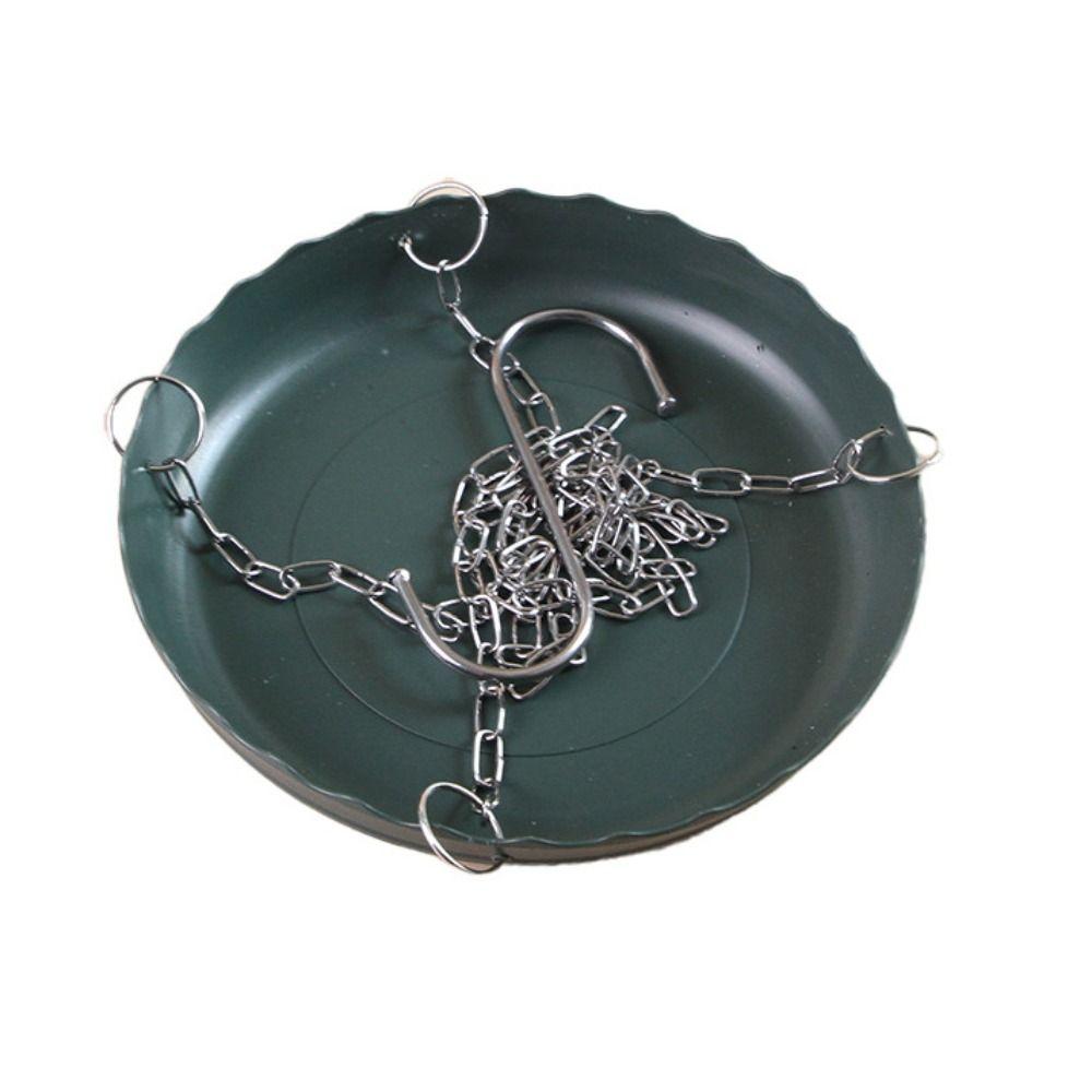 Bird Feeder Plate Adjustable Bird Feeding Tray with Chain Bird Water Bowl Hanging Bird Bath Plastic Outside Bird Tray Tree
