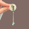 Green Bamboo Ping An Buckle Tassel Brooch High-End Women'S Design Sense Niche Pin Suit Corsage Cheongsam Accessories