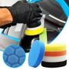 5pcs/Set 3/4/5/6/7 Inch Car Polishing Pad Kit Polisher Waxing Pads  for Car Polisher Dril