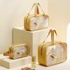 Portable Transparent Wash Bag Frosted Travel Makeup Case Large Capacity Cosmetic Bag  Bathing