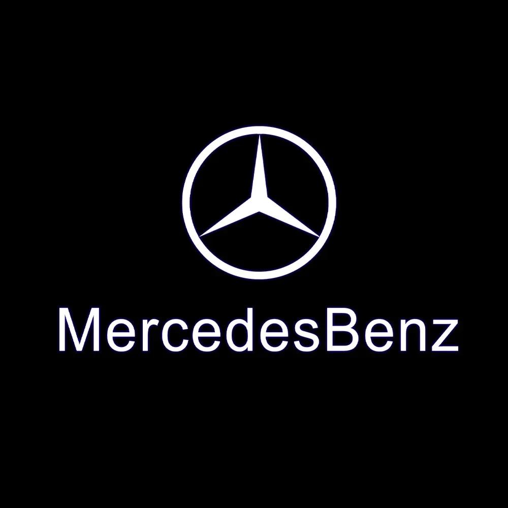 C200 E200 Для автомобиля Mercedes Benz Светодиодные огни приветствия в дверях для Mercedes Benz M E B A C GL Класса W166 E200l E300L E450L W212 W246 W
